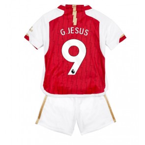 Arsenal Gabriel Jesus #9 Hjemmebanesæt Børn 2023-24 Kort ærmer (+ korte bukser)